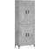vidaXL High Concrete Gray Storage Cabinet 69.5x180cm