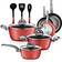 NutriChef NCCW12S Cookware Set with lid 12 Parts