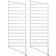 String System Outdoor Bodenleiter 85 x 30 cm Silber/Galvanisiert 2er Set Scaffale 2pcs