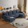 Karl Home Convertible Grey-Blue Sofa 110.2" 4 Seater