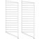 String System Bodenleiter 85 x 30 cm Grau Pulverbeschichtet 2er Set Scaffale 2pcs