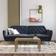 Novogratz Tallulah Memory Blue Velvet Soffa 210.8cm 2-sits