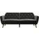 Novogratz Tallulah Memory Gray Velvet Sofa 210.8cm 2 personers