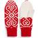 Dale of Norway Falun Merino Wool Mittens Unisex - Raspberry/Offwhite