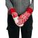 Dale of Norway Falun Merino Wool Mittens Unisex - Raspberry/Offwhite