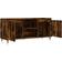 vidaXL 104x35x50cm Smoked Oak Meuble TV 104x50cm