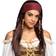 Boland Adult Wig Trinity Bandana Beaded Synthetic Hairpiece Pirate Costume