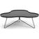 Swedese Flower Ash Black Glazed Coffee Table 107x114cm