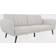 Novogratz Brittany Futon Cool Gray Sofa 81.5" 3 Seater