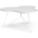 Swedese Flower Ash White Glazed Table Basse 84x90cm