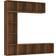 vidaXL Bookcase Brown Oak Bogreol 180cm