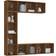 vidaXL Bookcase Brown Oak Bogreol 180cm