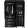 FM FURNITURE Janeiro Armoire Black Wardrobe 46.9x68"