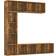 vidaXL Bookcase Smoked Oak Bokhylla 180cm
