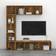 vidaXL Bookcase Smoked Oak Bogreol 180cm