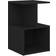 vidaXL Engineered Wood Black Bedside Table 35x35cm