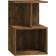 vidaXL Engineered Wood Smoked Oak Nachttisch 35x35cm