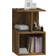 vidaXL Engineered Wood Smoked Oak Bedside Table 35x35cm