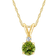 Celebration Gems Accent Pendant Necklace - Gold/Diamond/Peridot