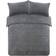 Brentfords Teddy Fleece Duvet Cover Grey (200x135cm)