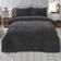 Brentfords Teddy Fleece Duvet Cover Grey (200x135cm)