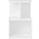 vidaXL Engineered Wood White Sängbord 35x35cm