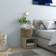 vidaXL Engineered Wood Sonoma Oak Sengebord 35x35cm