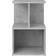 vidaXL Engineered Wood Concrete Grey Sengebord 35x35cm