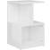 vidaXL Engineered Wood High Gloss White Bedside Table 35x35cm