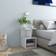 vidaXL Engineered Wood High Gloss White Sengebord 35x35cm