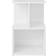 vidaXL Engineered Wood High Gloss White Bedside Table 35x35cm