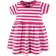 Hudson Baby Cotton Dress 2-pack - Bright Flamingo