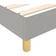 vidaXL Fabric Light Grey Ramsäng 90x200cm