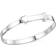 Beginnings Childrens Heart Christening Bangle - Silver