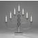 Konstsmide Classic Chrome Adventsljusstake 45cm