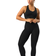 ICANIWILL Define Seamless Logo Scrunch Sports Bra - Black