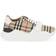 Burberry Check and Leather Sneakers M - White/Clear/Check