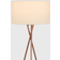 Latitude Run Mishler Tripod Camden Copper/Beige Floor Lamp 155cm