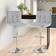 Neo Cuban Chrome&Grey Bar Stool 112cm 2pcs