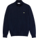 Lacoste Men's High-Neck Organic Zip-Up Sweater - Navy Blue