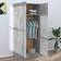 vidaXL 800625 Concrete Grey Armoire 80x180cm