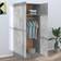 vidaXL 800625 Concrete Grey Garderobeskab 80x180cm
