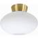 Belid Bullo Brass/Opal Glass Ceiling Flush Light 27cm