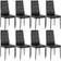 tectake 800882 Black Køkkenstol 97cm 8stk
