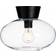 Belid Bullo Black/Clear Glass Ceiling Flush Light 27cm