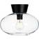 Belid Bullo Black/Clear Glass Ceiling Flush Light 27cm