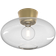 Belid Bullo Brass/Clear Glass Ceiling Flush Light ∅ 27cm