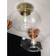 Belid Bullo Brass/Clear Glass Ceiling Flush Light ∅ 27cm