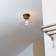 Belid Bullo Oxide/Clear Glass Ceiling Flush Light ∅ 27cm