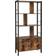 Vasagle Bookcase Rustic Brown/Black Bogreol 154.5cm